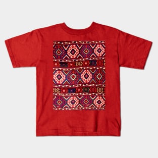 Antique Shahsavan Kilim Rug Pattern Kids T-Shirt